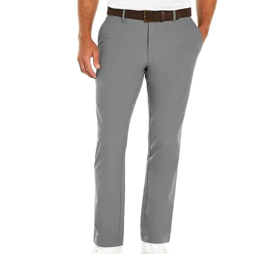 Banana Republic Men's 36x30 Gray Performance Flat Front Tech Pants